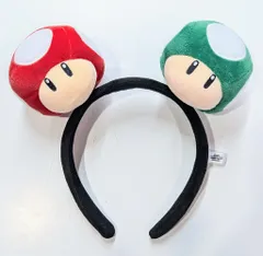 ユニバーサルスタジオジャパン USJ×SUPER NINTENDO WORLD キノコカチューシャ スーパーニンテンドーワールド スーパーマリオ スーパーキノコ 1UPキノコ 任天堂