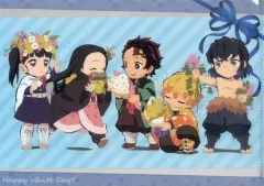 【中古】クリアファイル 集合 描き下ろしA4クリアファイル 「鬼滅の刃 ufotable コラボレーションカフェ/コラボダイニング ホワイトデーイベント」