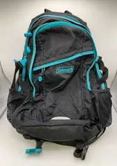 Coleman バッグパック リュックサック ブラック ターコイズブルー
