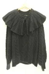 【中古】 FREAK'S STORE レディースニット セーター F ケープカラー ニット FREAK'S STORE F 紺 ネイビー 無地