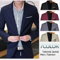 テーラードジャケット メンズ ジャケット テーラード テーラードジャケット スーツ チェック柄 ブレザー ビジネス 紳士用 通勤 アウター jacket 細身 春 bkfQ928