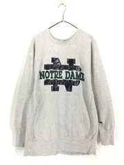 古着 90s USA製 Champion Reverse Weave 「NOTRE DAME」 リバース スウェット XL 古着 