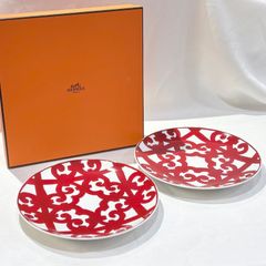 未使用品◎HERMESエルメス　デザートプレート2枚セット/ペアセット/お皿/21.5cm/ガダルキヴィール