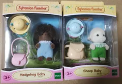 海外シルバニアファミリー　ヒツジの赤ちゃん　ハリネズミの赤ちゃん