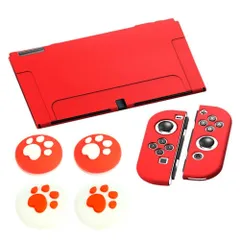 【特価商品】アナログスティックカバー 4ｘ猫爪肉球 Joy-Conカバー スイッチケース 全面保護ケース 耐久性 ジョイスティックカバー TPU素材 キズ防止 有機ELモデル 衝撃吸収 着脱簡単 Switch 擦り 取り外し可能 Switch 指紋防止 OLE