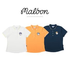 夏 韓国 MALBON ゴルフ レディースウェア 半袖Tシャツ ポロシャツ スポーツ 速乾 通気性 軽くてファッショナブル