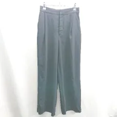 ◇ Θ BEAUTY & YOUTH UNITED ARROWS バックウエストゴム ワイドパンツ サイズM ネイビー レディース E  【1410100054183】