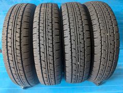 145R12 6PR ダンロップ ENASAVE VAN01 2024年22週 3本 2024年24週 1本 =4本セット　中古品【北海道・沖縄は別途　法人宛で送料無料！一般・個人のお客様も大歓迎！(説明欄参照)】