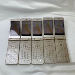 ★【中古品】docomo   AQUOS ケータイ  SH-01J ゴールド 5台セット