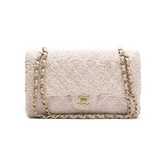 CHANEL シャネル マトラッセ ダブルフラップ チェーンショルダー ツイード ピンク（ゴールド金具）ショルダーバッグ ミニショルダーバッグ レディースバッグ レディースバッグ ハイブランド【中古】【送料無料】