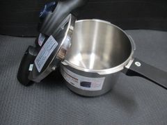 未使用品 クイックエコ パール金属 圧力鍋 片手鍋 なべ 3.5L IH対応 3層底  H-5040