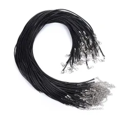 【数量限定】YINKE ネックレスチェーン 合皮 アクセサリー レザー チョーカー 紐 手芸 ハンドメイド材料 アクセサリー パーツ レザーチョーカー 20本セットのサムネイル
