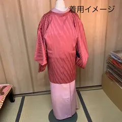 未使用品　道行コート　作家物　リバーシブル　レトロ　ヴィンテージ  着物　防寒着　普段着　着物コート 　k73