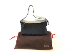 【極美品】COACH コーチ ワンショルダーバッグ シグネチャー キャンバス 黒