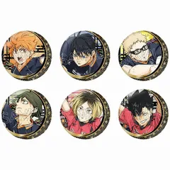【新品】ハイキュー！！ 切り絵シリーズ vol.5 箔押し和紙缶バッジ 6個入り1BOX【正規品】のサムネイル