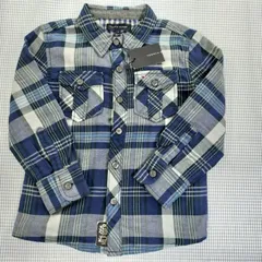 【タグ付き新品】トミーヒルフィガー TOMMY HILFIGER チェックシャツ 長袖 104cm 子供服 中古
