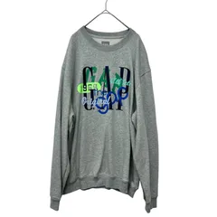 Gap Mixロゴスウェット ギャップ ミックスロゴ スウェット クルーネック オーバーサイズ Lサイズ グレー