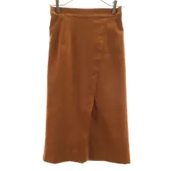 アイテムス アーバンリサーチ ミモレ丈 タイトスカート M ブラウン ITEMS URBAN RESEARCH レディース