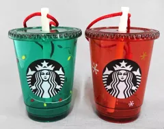 【中古】置物・装飾品 ホリデー2021 オーナメントコールドカップセット(2個セット) 「スターバックスコーヒー」