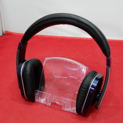 Q-music HDP5 ワイヤレスヘッドホン ネイビー&レッド