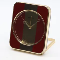 保/箱付 シチズン QKB-4003 電池式 ゴールド/レッド文字盤 置時計 腕時計 2000000 NSK MST