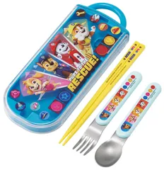 スケーター(Skater) 子供用 お弁当 トリオセット 箸 スプーン フォーク キッズ カトラリー 抗菌 加工 開けやすいスライド式 日本製 パウ・パトロール 25 男の子 TACC2AG-A