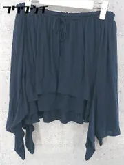 ◇ JOURNAL STANDARD L'ESSAGE ウエストゴム デザイン ミニ スカート ネイビー レディース 【中古】 【1002801316525】