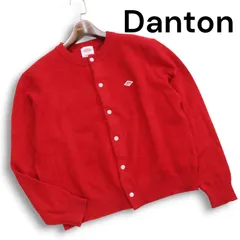 DANTON 赤 クールネックカーディガン サイズ36 新品未使用タグ付き DANTON 赤 クールネックカーディガン サイズ36 新品未使用タグ付き