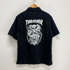 subciety × THRASHER サブサエティ スラッシャー 半袖シャツ バックロゴ プリント L 10127421