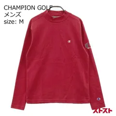 CHAMPION GOLF 長袖ハイネックTシャツ レッド系 M [240101096287]#
