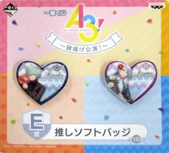 【中古】バッジ・ピンズ(キャラクター) 御影密＆雪白東 推しソフトバッジ 「一番くじ A3～旗揚げ公演!～」 E賞