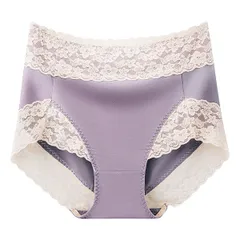 ショーツ レディース 深め お腹すっぽり 裾レース 深ばき 大きいサイズ ストレッチ スタンダード さらさら パンティ おしゃれ 上品 黒 紫 緑 青 rs-030