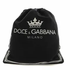 ドルチェ&ガッバーナ ドルガバ DOLCE&GABBANA リュックサック バックパック ナップサック ナイロン クラウンロゴ 黒 ブラック 白 ホワイト /XZ ■GY27のサムネイル