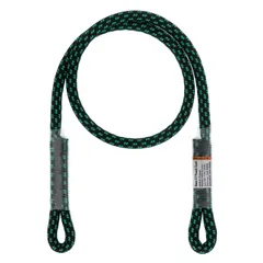 【迅速発送】GM CLIMBING 8mm 76cm ダブルブレード アイツーアイ プルージックコード グリーン