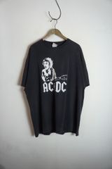 00s ACDC エーシーディシー AC/DC バンド 半袖 Tシャツ ショートスリーブ カットソー ALSTYLE製 灰黒 2XL ビンテージ 718P★4