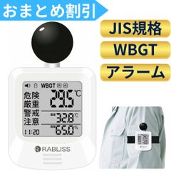 黒球式熱中症指数計 暑さ対策 温度 湿度 WBGT アラーム機能 熱中症対策義務化対応 工場 現場 スポーツ 介護 (1)