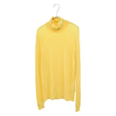 RAF SIMONS (ラフシモンズ) 18AW R EMBROIDERY HIGH NECK TEE 19001-00015 Rロゴ刺繍タートルネック長袖Tシャツカットソー イエローのサムネイル