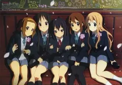 【中古】ポスター（アニメ） ミニクリアポスター 放課後ティータイム ｢けいおん!!｣ 月刊ニュータイプ 2010年12月号付録