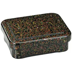 漆器 会津塗 三段 重箱 枝梅 雅匠 黒 - メルカリ