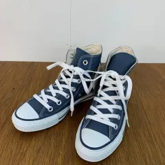 新品 CONVERSE CANVAS ALL STAR HI ネイビー 22.5cm　★ ■■
