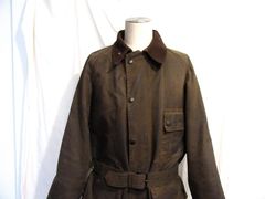 英国製ビンテージ 80s Barbour Solway Zipper ソルウェイジッパー 40インチ 身幅64.5ｃｍ 2ワラント 2クレスト バブアー ワックスコットン