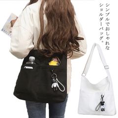キャンバス バッグ レディース A4 ショルダーバッグ 2way 斜めかけ 肩掛け シンプル おしゃれ 無地 厚手 帆布 大容量 ファスナー 通勤 通学 カバン かばん 軽量 布製バッグ 中学生 大学#lqc450