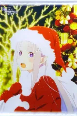 【中古】タペストリー エミリア(サンタ姿) アニメ描き下ろしイラスト使用B2タペストリー 「Blu-ray Re：ゼロから始める異世界生活 氷結の絆 限定版」 ゲーマーズ購入特典