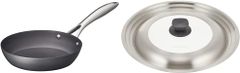 ビタクラフト スーパー 鉄 フライパン 28cm 2003 & フライパン 蓋 カバー L 内径26・28・30cm用 ステンレス製 ガラス窓 付き 3203【セット買い】