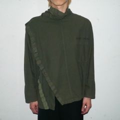 oshima rei designed military hoodie jacket