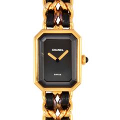 シャネル CHANEL H0001 プルミエール Sサイズ 腕時計 ブラック文字盤 GP レディース【中古】