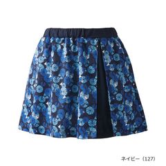 Admiral ダマスクタックプリーツスコートブルー Мサイズ - メルカリ