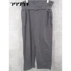 ◇ ◎ Whim Gazette ウィム ガゼット ベルト付 ワイド パンツ サイズF グレー系 レディース 【1002801620165】