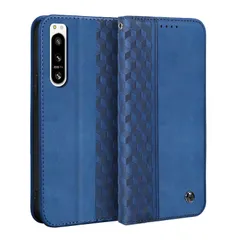 【迅速発送】Gedurya Xperia 5 IV ケース 手帳型 SO-54C ケース ひし形柄 エクスペリア5 iv ケース 手帳型 SOG09 ケース マグネット式 スタンド機能 Xperia5 IV 携帯カバー カード収納 財布型 Sony Xperi