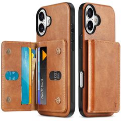 【特価商品】対応 ケース Plus 背面 手帳型 アイフォーン16プラスケース PUレザー [RFIDブロッキング] 6つポケット iPhone16 取り外し不可 財布型 TPU素材 滑り止め 衝撃吸収 マグネット開閉 あいふぉん16プラス携帯ケース TUCC